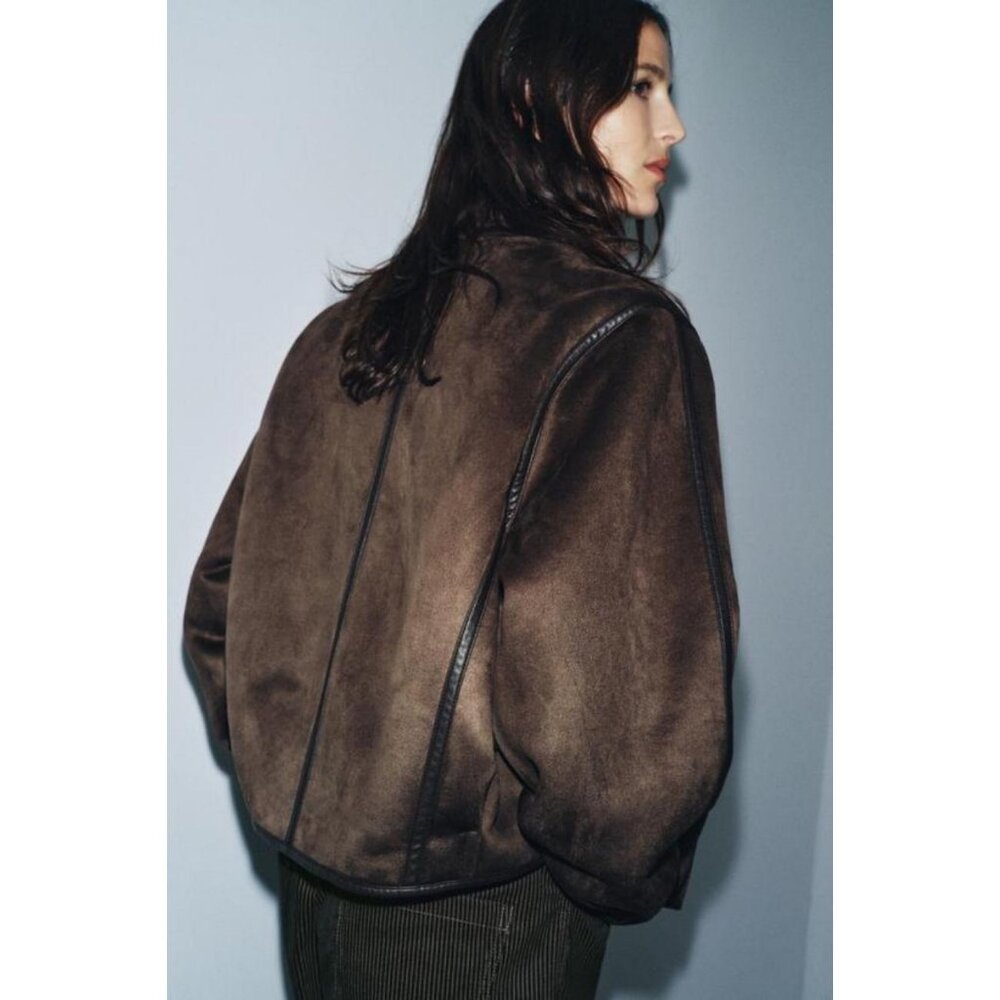 ZARA DOUBLE-FACED JACKET ZW COLLECTION - Picture 3 of 8